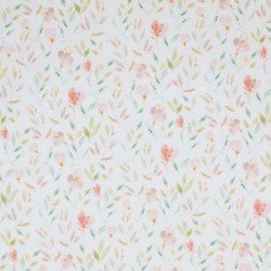 Jersey Cotton Fabric Digital Print - Summer Flower