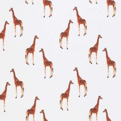 Cotton Poplin Digital Print - Giraffe Herds