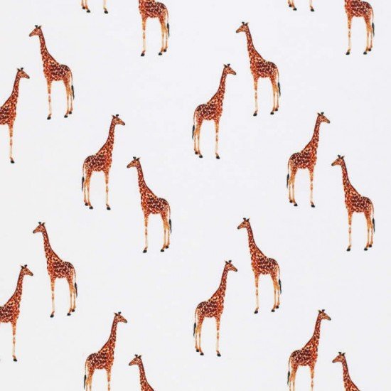 Cotton Poplin Digital Print - Giraffe Herds Cotton Poplin Digital Print - Giraffe Herds - (Cotton Poplin Printed)