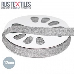 Flat Cotton Cord Melee Light Grey 12mm