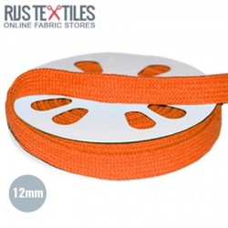 Flat Cotton Cord Orange 12mm