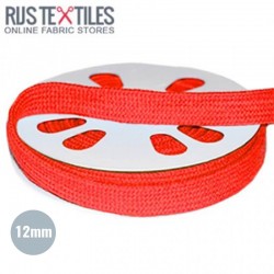 Flat Cotton Cord Red 12mm
