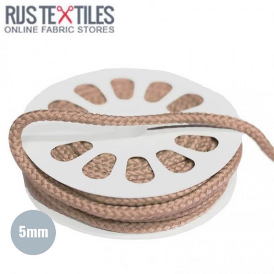 Katoenen Koord Beige 5mm (Per Meter) - (Koord (Fournituren))