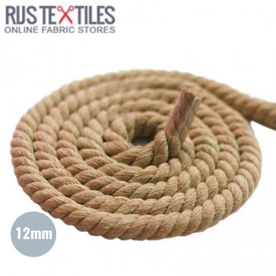 Corda Di Cotone Beige 12mm - (Corda (Merceria))