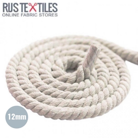 Corda Di Cotone Ecru 12mm - (Corda (Merceria))