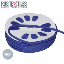 Cotton Cord Cobalt 3mm (Per Meter)