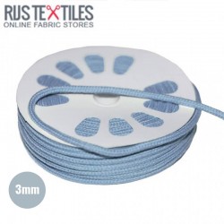 Cotton Cord Light Blue 3mm (Per Meter)