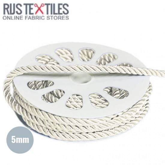 Coroncino Raso Ecru 5mm  - (Coroncino Raso 5mm)
