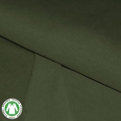 Organic French Terry Brushed Fabric (Gots) Army Green