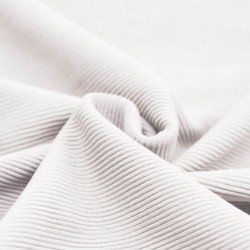 Ottoman Rib Jersey Stof Ecru Ottoman Rib Jersey Stof Ecru