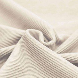 Ottoman Rib Jersey Stof Naturel Beige Ottoman Rib Jersey Stof Naturel Beige