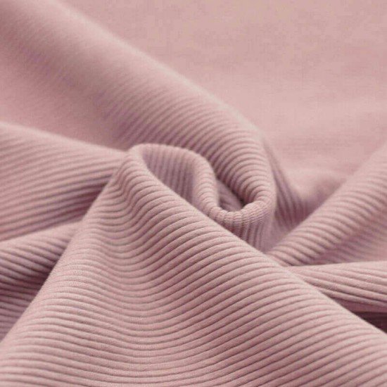 Ottoman Rib Jerseystof nude pink - (Ottoman Rib Jerseystoffer)