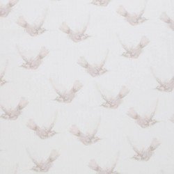 Cotton Poplin Digital Print - Hummingbird Ecru