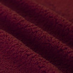 Curly Teddy Fabric Bordeaux