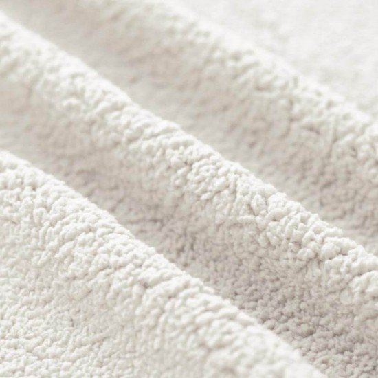 Curly Teddy Fabric Ecru