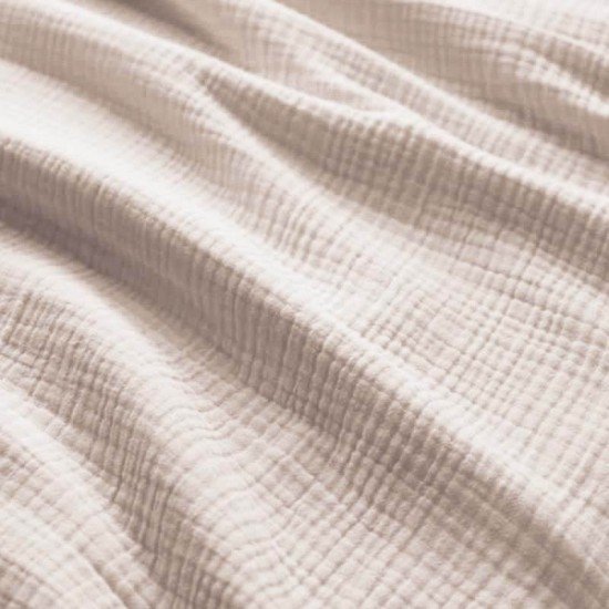 Heavy (Triple Layer) Cotton Gauze Fabric Light Beige - (Deco Fabrics)