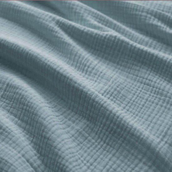 Tissu Gaze De Coton Épais (Triple Layer) Vieux Vert - (Tissu Double Gaze De Coton)