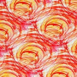 Digital Print Viscose Jersey - Solar Flare Orange