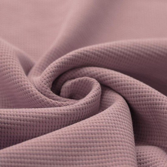 Tessuto Jersey Di Waffle Piqué Rosa Antico - (Jersey Tessuti)