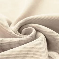 Vaffel Jersey Strikstof Naturel Beige
