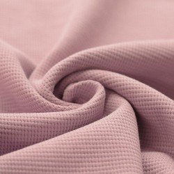 Waffle Knit Jersey Fabric Nude Pink
