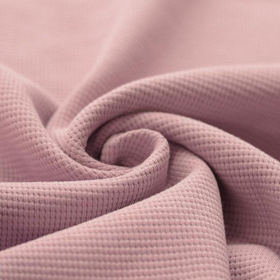 Vaffel Jersey Strikstof Nude Pink - (Jerseystoffer)