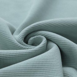 Waffle Knit Jersey Fabric Sea Green