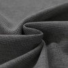 Waffle Knit Jersey Fabric Dark Grey Melange