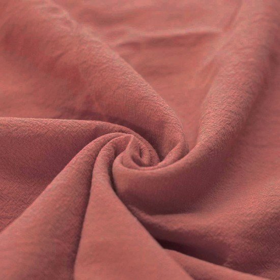Tessuto Di Cotone Lavato Argilla Rosa - (Deco Tessuti)