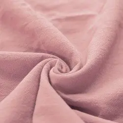 Vasket Bomuld Stof Nude Pink