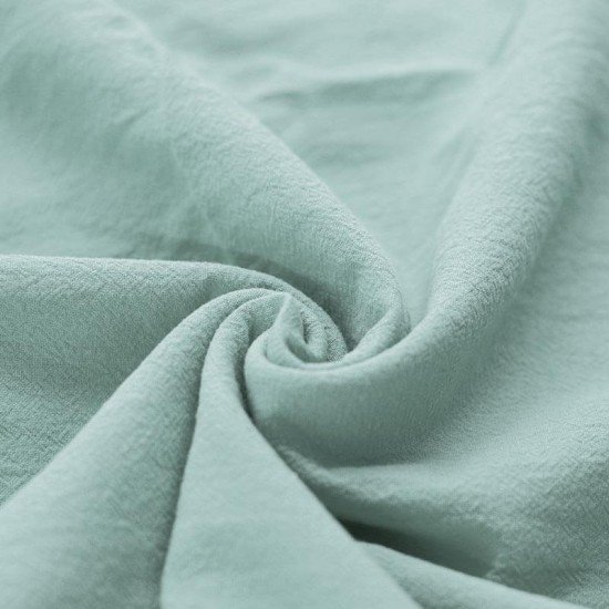 Tessuto Di Cotone Lavato Verde Mare - (Deco Tessuti)