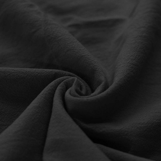 Tessuto Di Cotone Lavato Nero - (Tessuto Di Cotone Lavato)