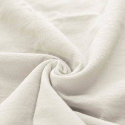 Washed Cotton Fabric Ecru