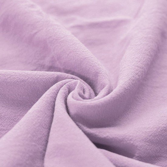 Gewassen Katoenen Stof Pastel Lila - (Decoratiestoffen)