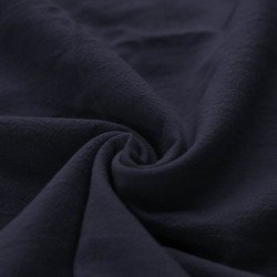 Washed Cotton Fabric Navy