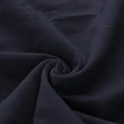 Vasket Bomuld Stof Navy