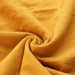 Washed Cotton Fabric Ocher