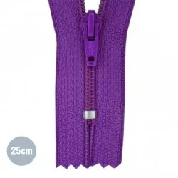 Zipper YKK Purple 25CM Nylon