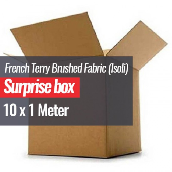 Organic French Terry Stof (Gots) Surprise Box 10 x 1 Meter - (Stoffen Outlet)