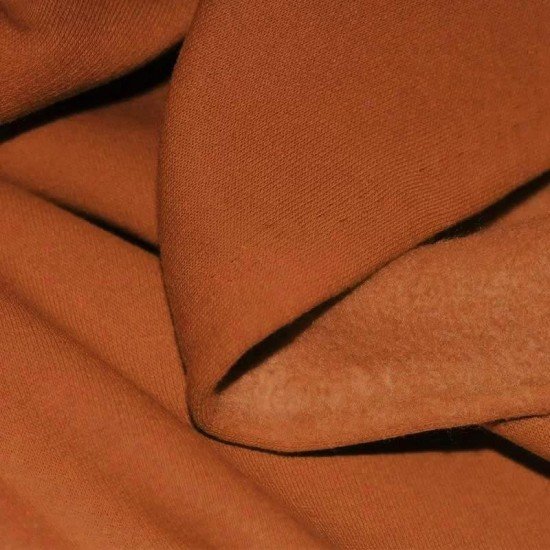 Joggingstof Cognac - (Jogging Stof)