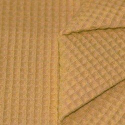 Waffle Pique Fabric Mustard