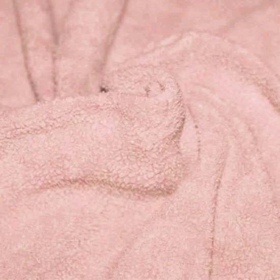 Tissu Polaire Coton (Sherpa) Nude Rose - (Tissu Polaire Coton (Sherpa))