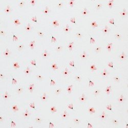 Jersey Cotton Fabric Digital Print - Sakura Flowers 