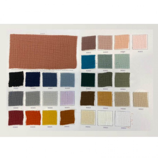 Tessuto Mussola Di Cotone Carta Di Colore - (Deco Tessuti)
