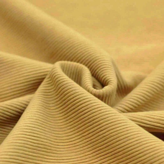 Ottoman Rib Jersey Fabric Mustard - (Jersey Fabrics)