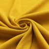 Rib Knit Jersey Fabric Ocher