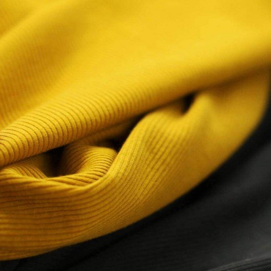 Tessuto Jersey Di Cotone Costine Antico Verde - (Jersey Tessuti)