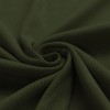 Rib Knit Jersey Fabric Army Green
