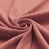 Rib Knit Jersey Fabric Clay Pink