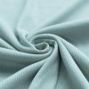 Rib Knit Jersey Fabric Sea Green